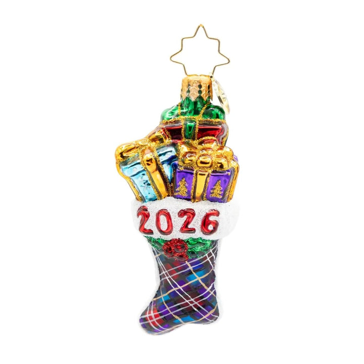 Christopher Radko 2026 Stacked Holiday Joy Gem Christmas Ornament