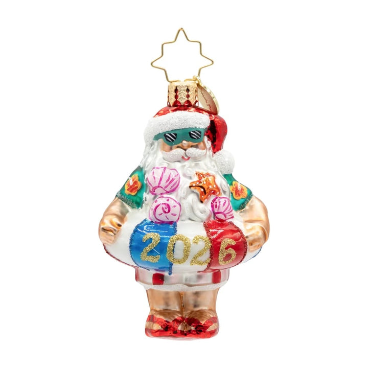Christopher Radko 2026 Sun-Kissed Klaus Gem Ornament