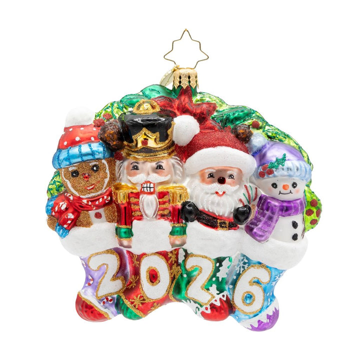 Christopher Radko 2026 Together For The Holidays Ornament