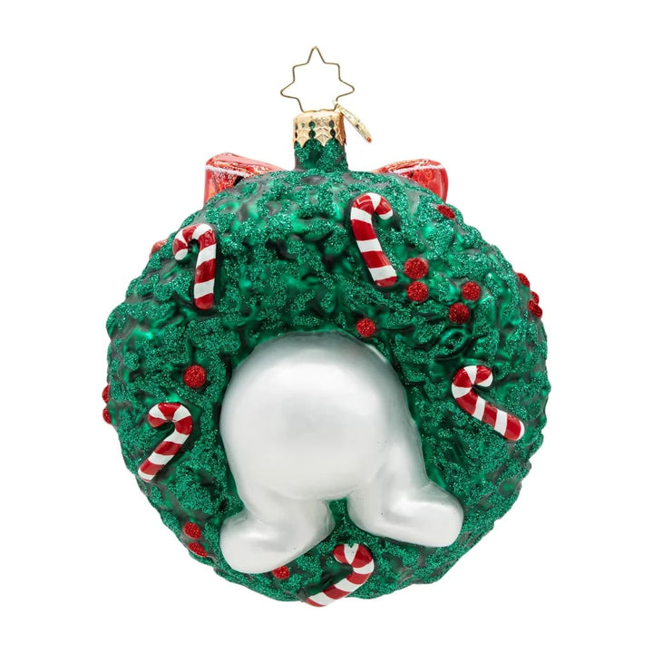 Christopher Radko Candy Cane Cuddles Christmas Ornament