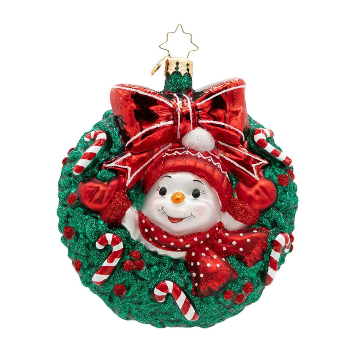 Christopher Radko Candy Cane Cuddles Christmas Ornament