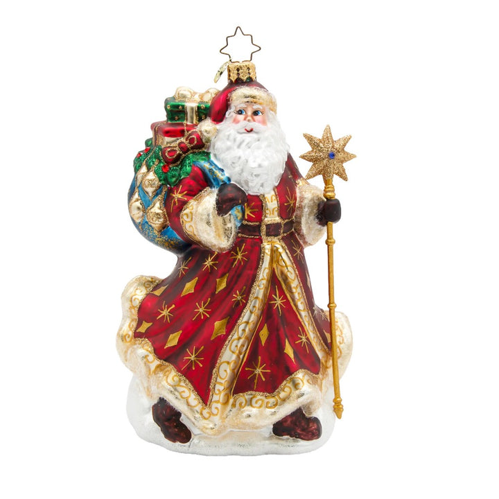 Christopher Radko Starlight Keepsake Santa LE Ornament