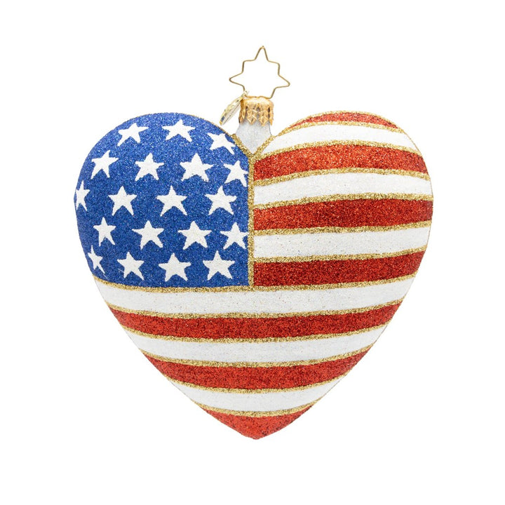 Christopher Radko Heart of Independence-250 Years Ornament