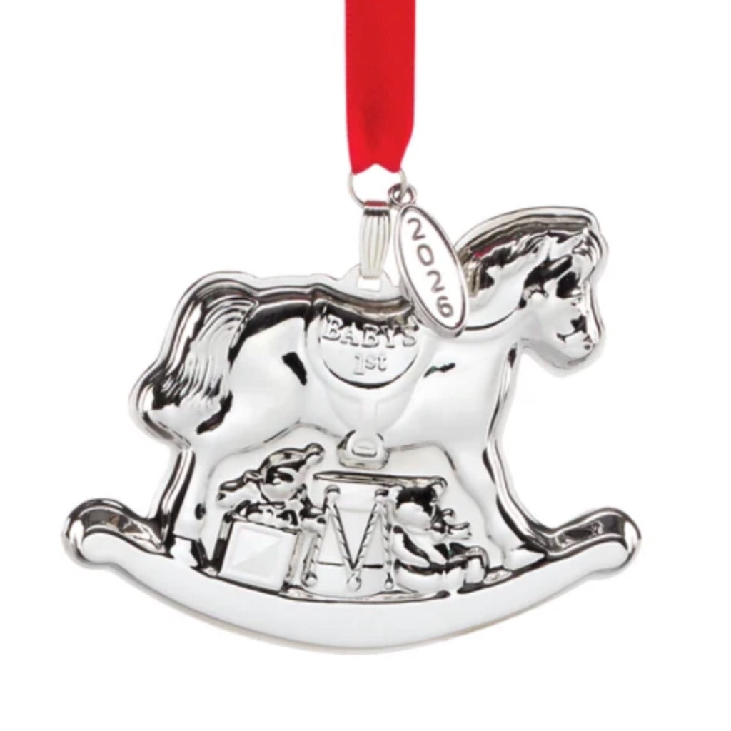 Reed & Barton 2026 Baby's 1st Rocking Horse Ornament