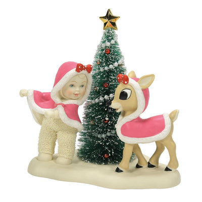 Snowbabies Rudolph Merry Christmas, Clarice Figurine