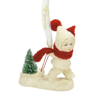Snowbabies Tiniest Tree Delivery Ornament