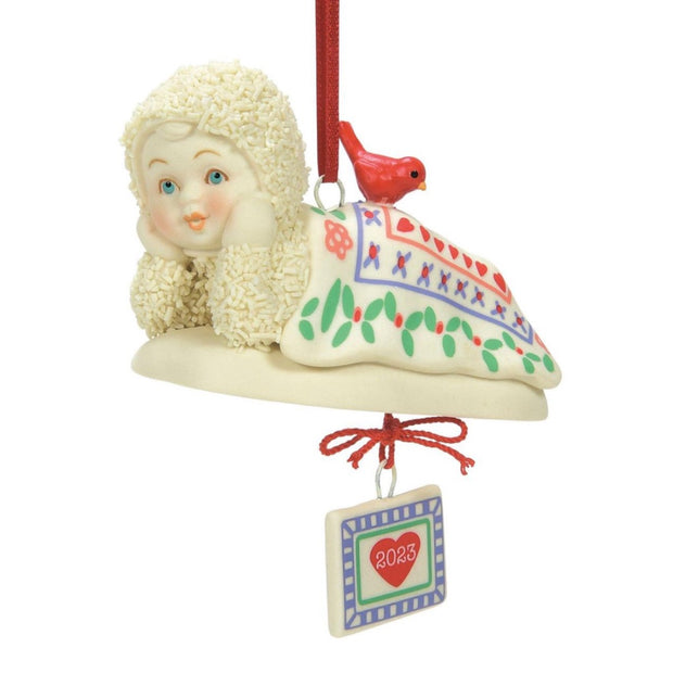 Snowbabies Quilted In Love 2023 Dated Ornament