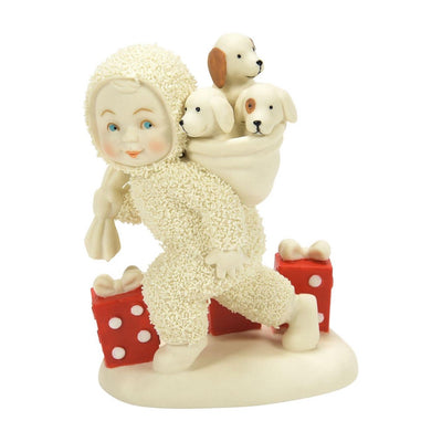 Snowbabies Bag of Christmas Puppies Figurine