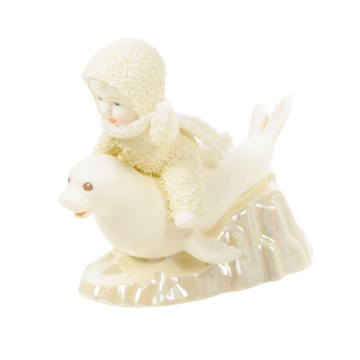 Snowbabies Slippin' Seal Figurine