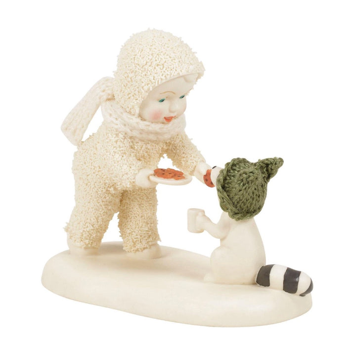 Snowbabies Raccoon Treat Figurine