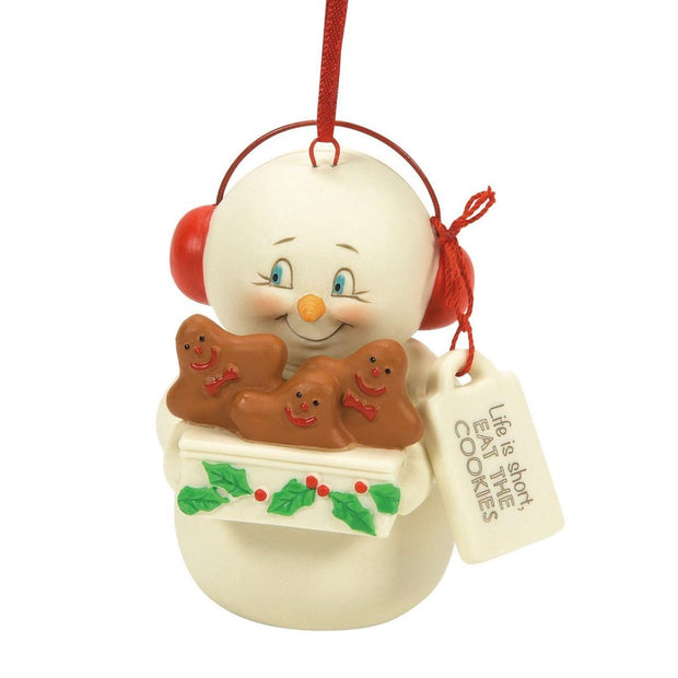 Snowpinions Life Is Short Eat Cookies Ornament