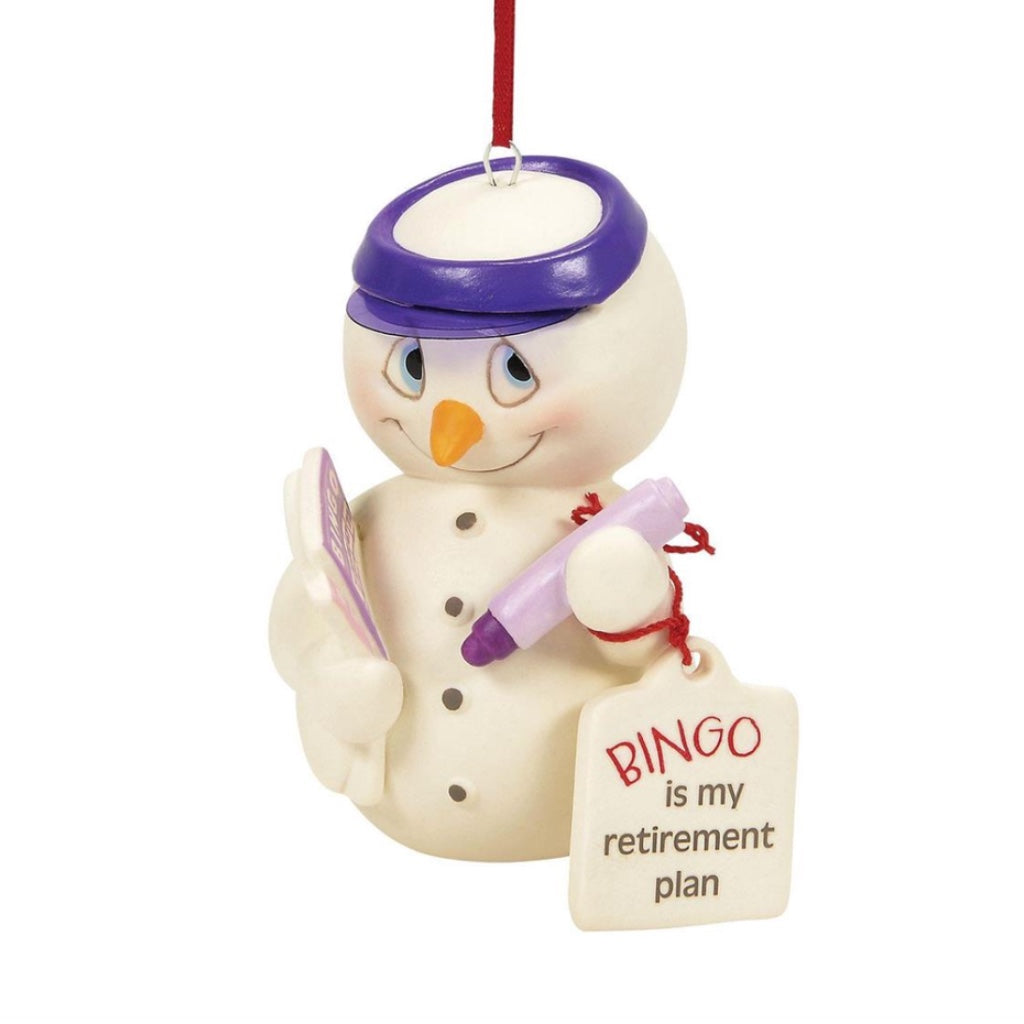 Snowpinions BINGO Retirement Plan Ornament