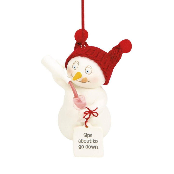 Snowpinions Sips About To Go Down Ornament