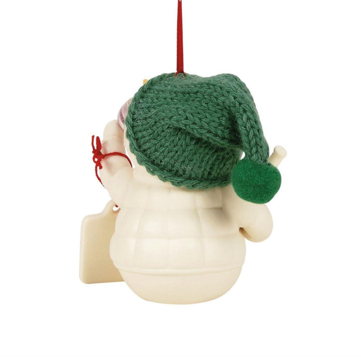 Snowpinions Dashing Through Merlot Ornament