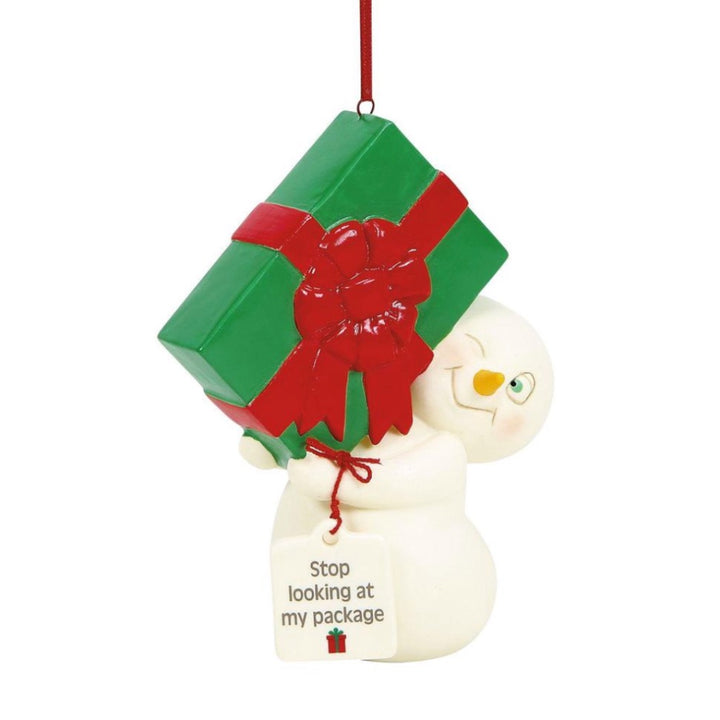 Snowpinions Stop Looking At My Package Ornament