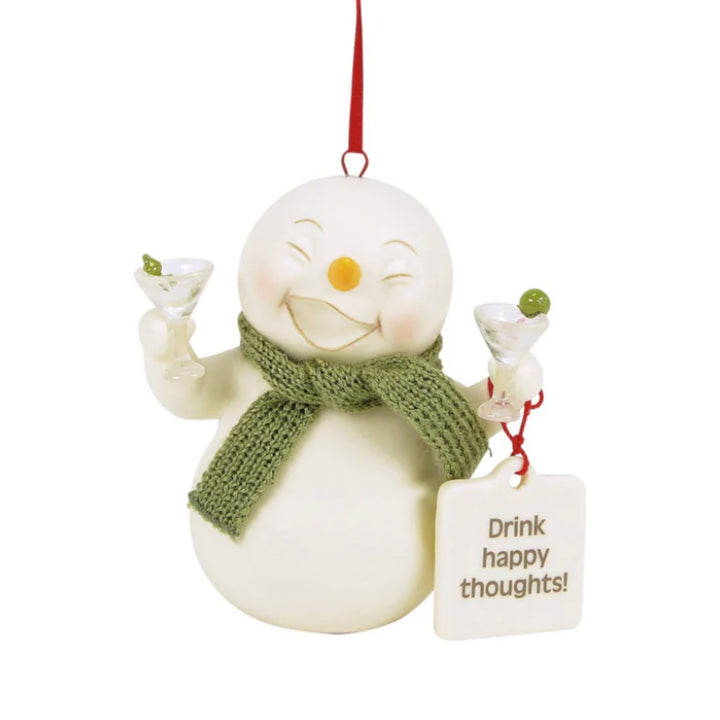 Snowpinions Drink Happy Thoughts Ornament