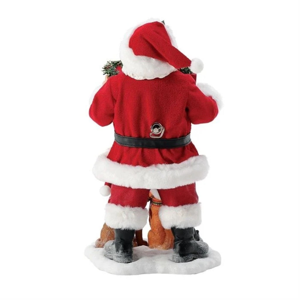 Possible Dreams Clothtique Sing Along Santa Figurine