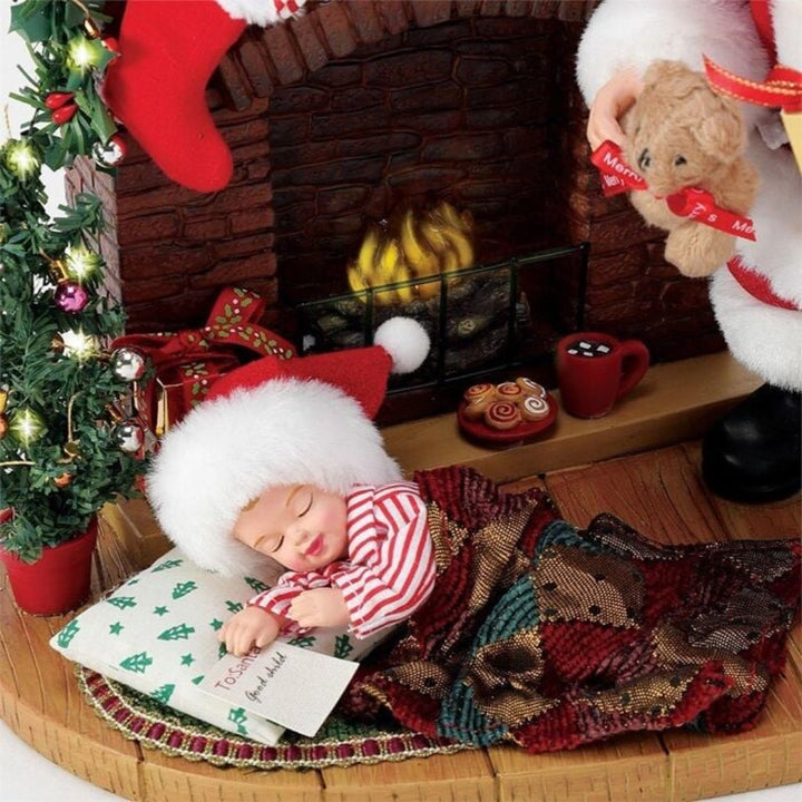 Possible Dreams Clothtique Visions of Sugar Plums Santa Figurine