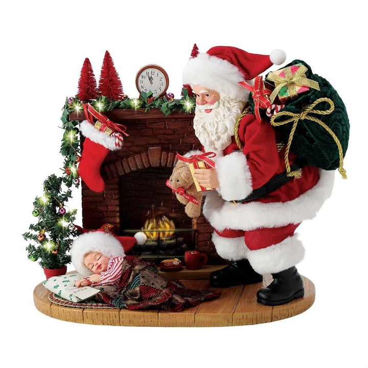 Possible Dreams Clothtique Visions of Sugar Plums Santa Figurine