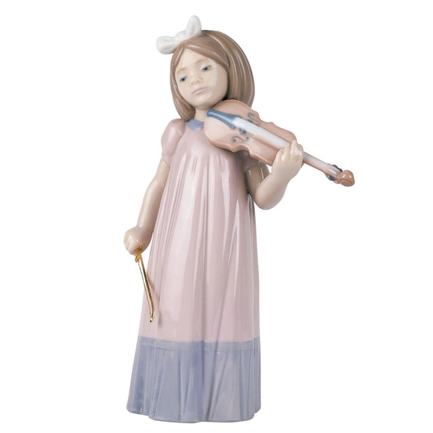 Nao by Lladro Girl With Violin Figurine