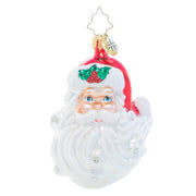 Christopher Radko Jolly With A Dash of Holly Gem Christmas Ornament