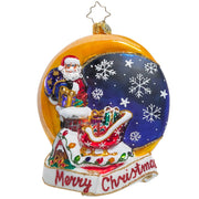 Christopher Radko Crescent Moon Christmas Ornament