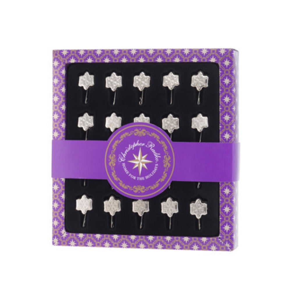 Christopher Radko Gold 20 pc Christmas Ornament Clips Set