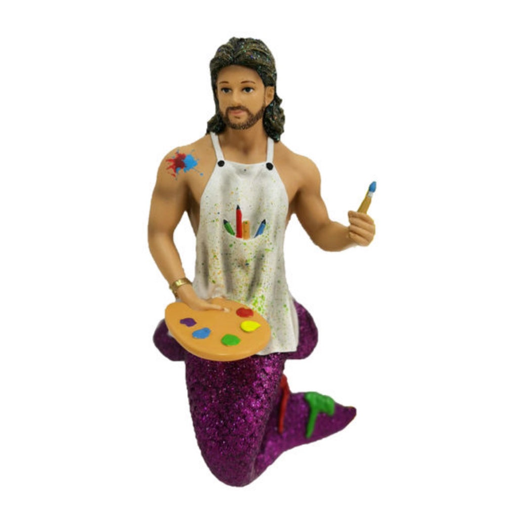 December Diamonds Merman Ornament - Splattered