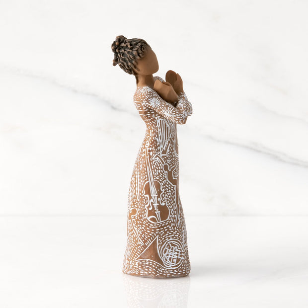 Willow Tree Music Speaks Figurine (Dark) - Diamond Exclusive