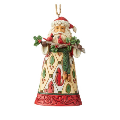 Jim Shore Santa With Cardinals Ornament