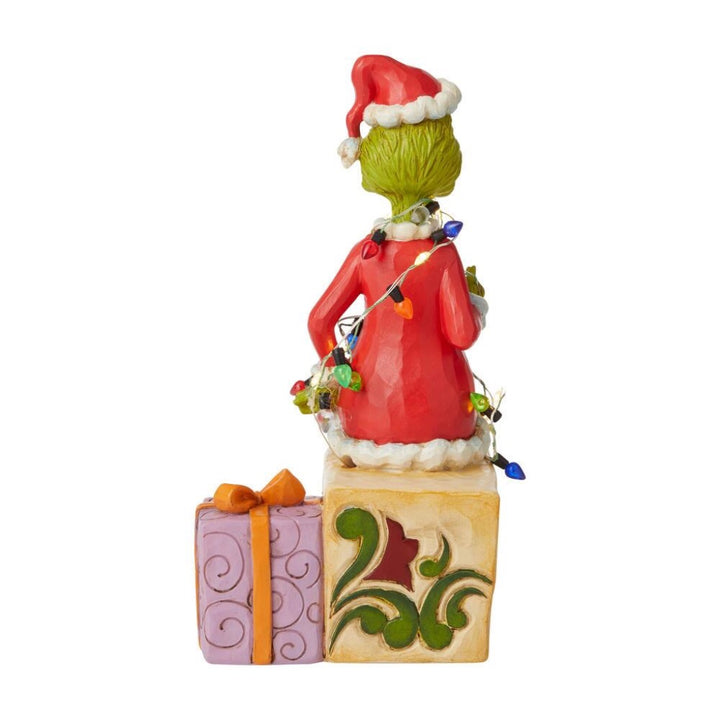 Jim Shore Grinch on Present Figurine