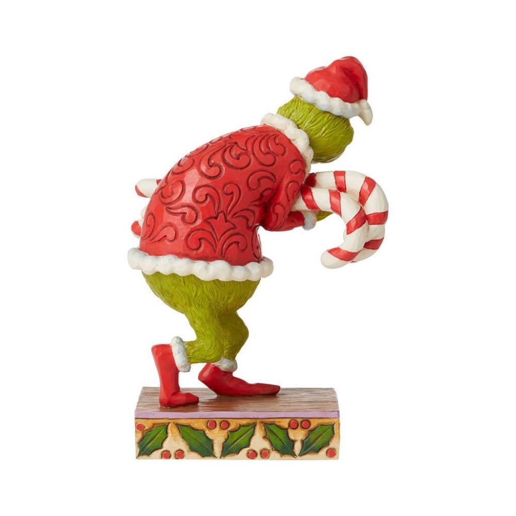 Jim Shore Grinch Stealing Candy Canes Figurine