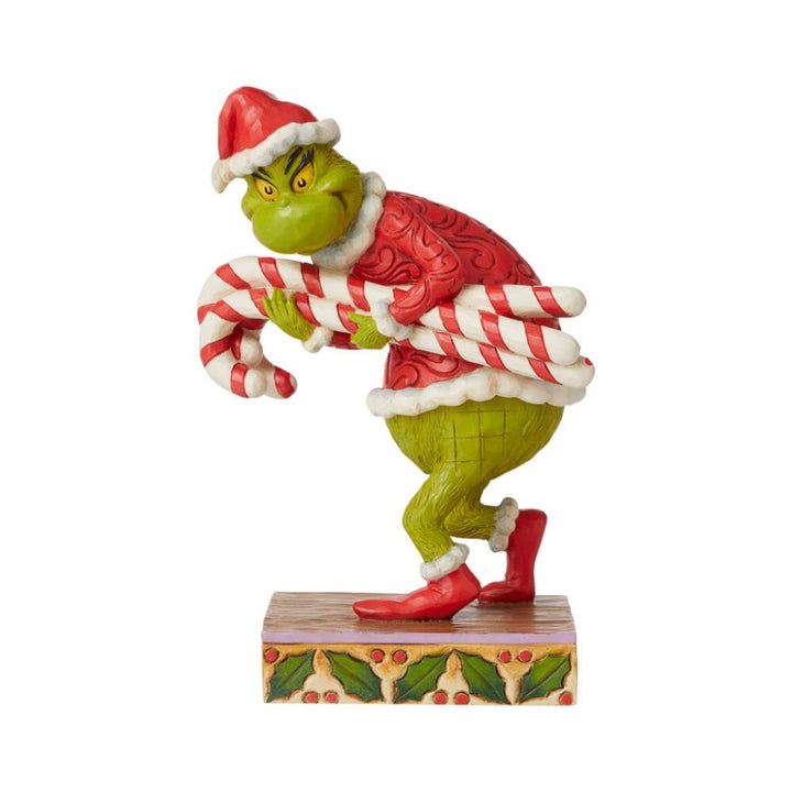 Jim Shore Grinch Stealing Candy Canes Figurine