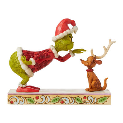 Jim Shore Grinch Petting Max Figurine