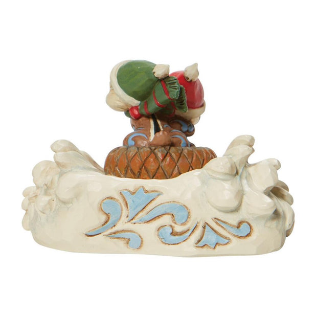 Jim Shore Disney Traditions Chip N Dale Sledding Saucer Figurine