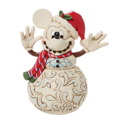 Jim Shore Disney Traditions Mickey Snowman Figurine