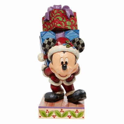Jim Shore Disney Traditions Mickey With Presents Figurine