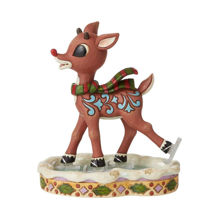 Jim Shore Rudolph Ice Skating Figurine