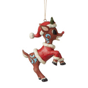 Jim Shore Rudolph In Santa Suit Ornament