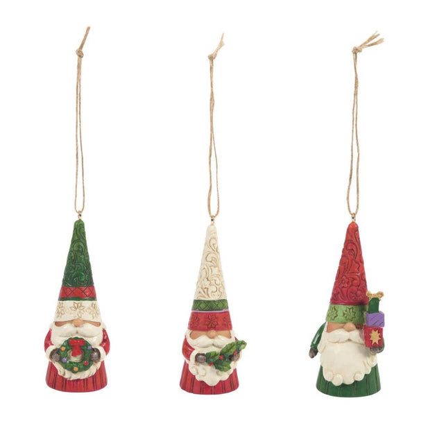 Jim Shore Christmas Gnome Ornament Set