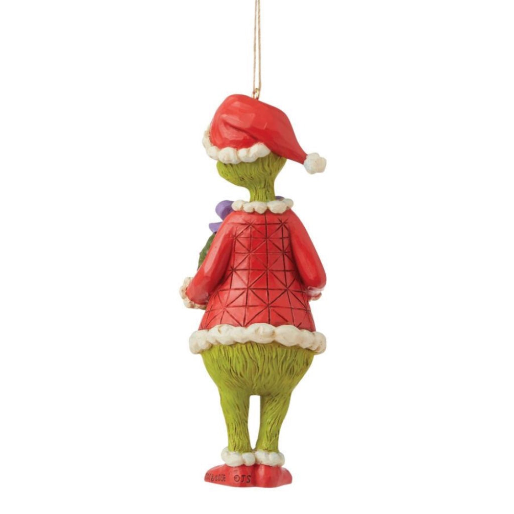 Grinch Holding Wreath Ornament - Thumbnail 2