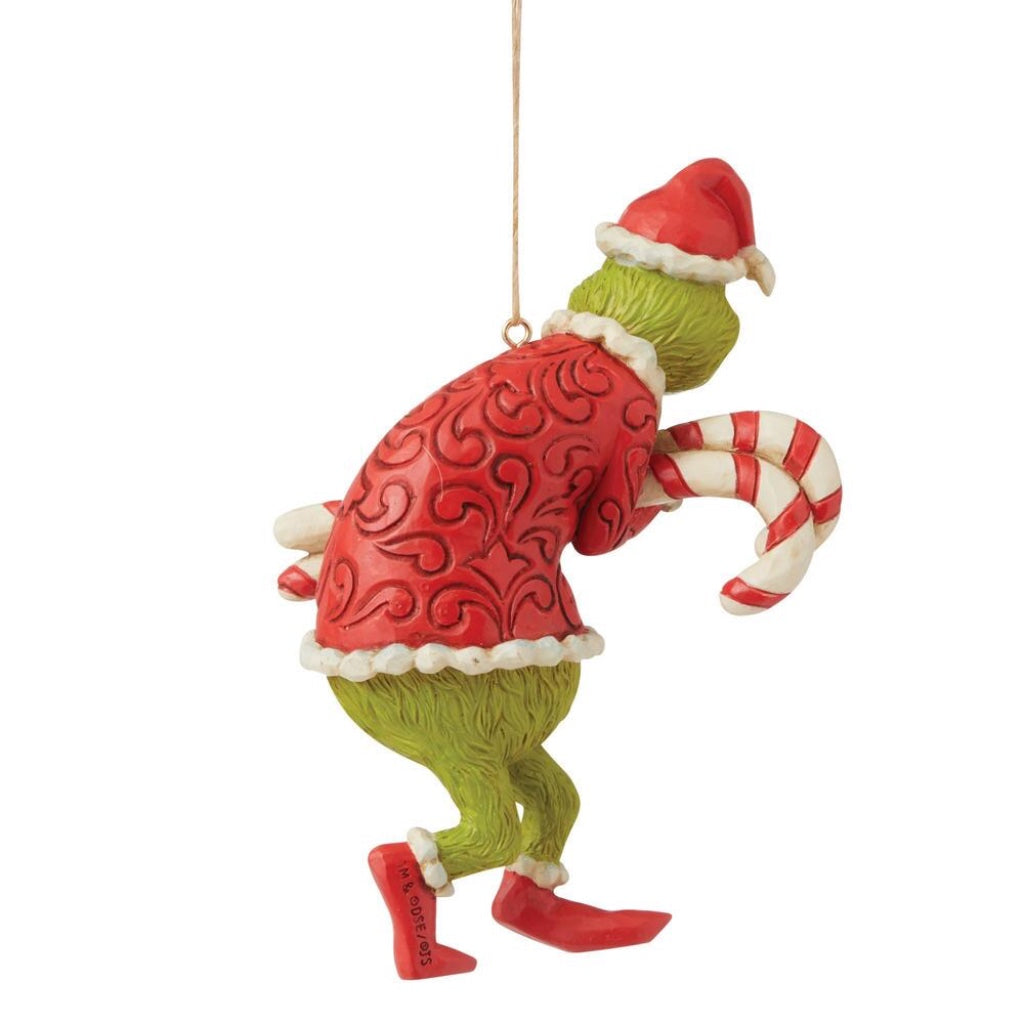 Grinch Stealing Candy Canes Ornament - Thumbnail 4