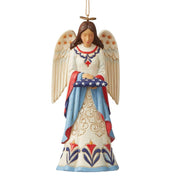 Jim Shore Patriotic Angel Ornament