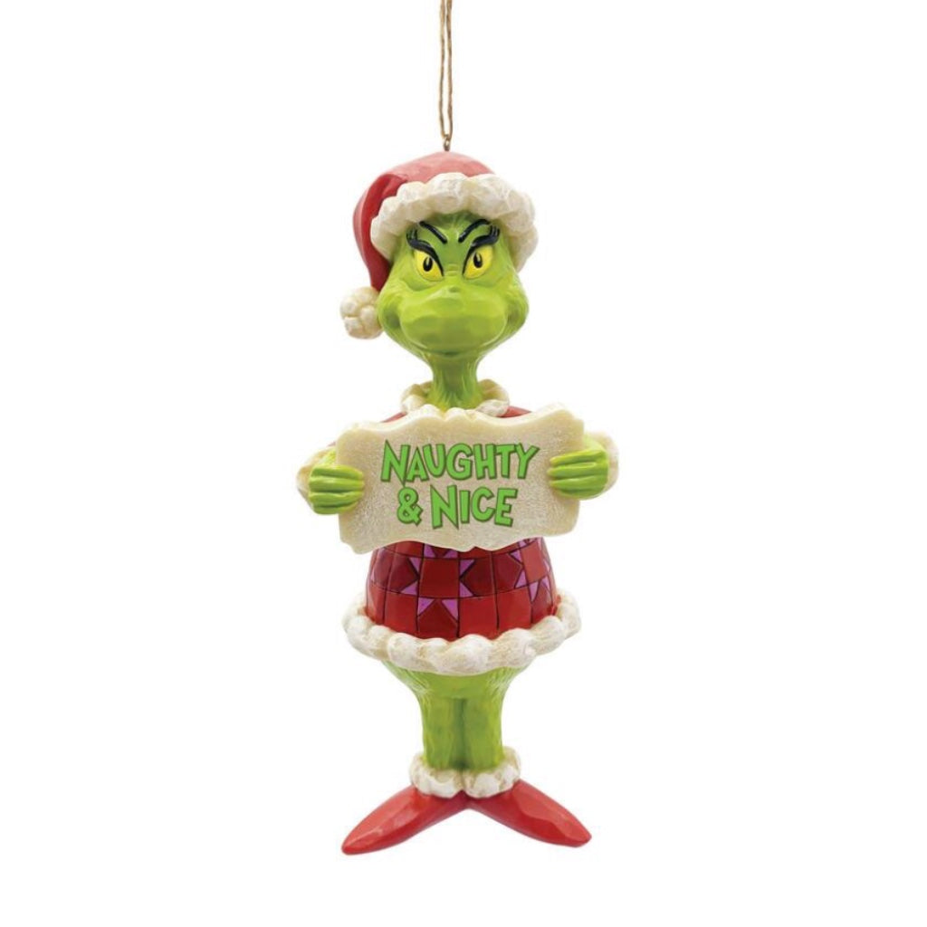 Jim Shore Grinch Naughty & Nice PVC Ornament