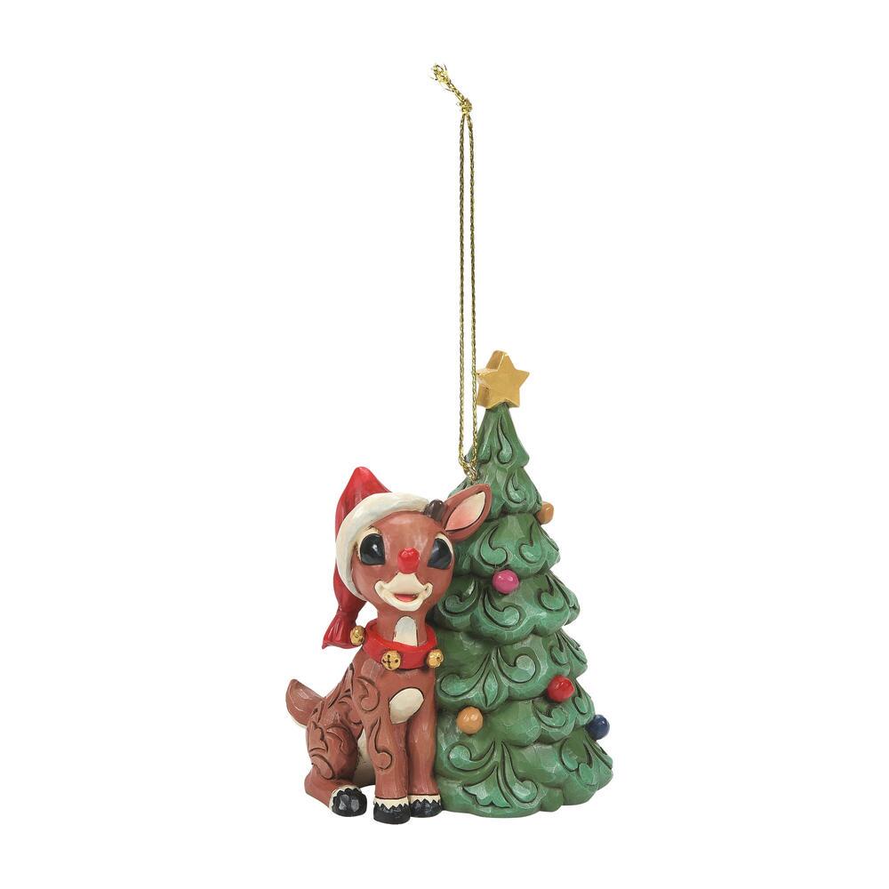 Jim Shore Rudolph with Christmas Tree Ornament