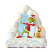 Jim Shore Grinch & Max On Snow Figurine