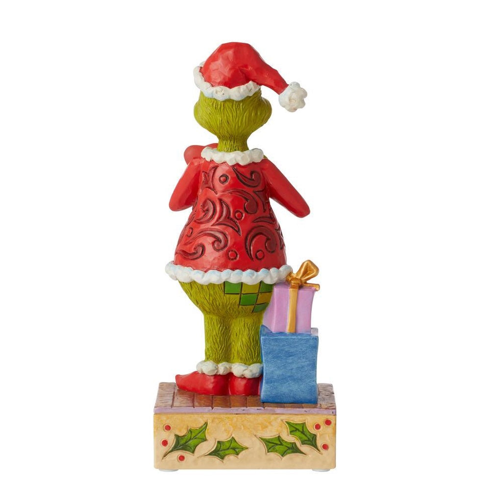 Jim Shore Grinch with Large Blinking Heart Figurine