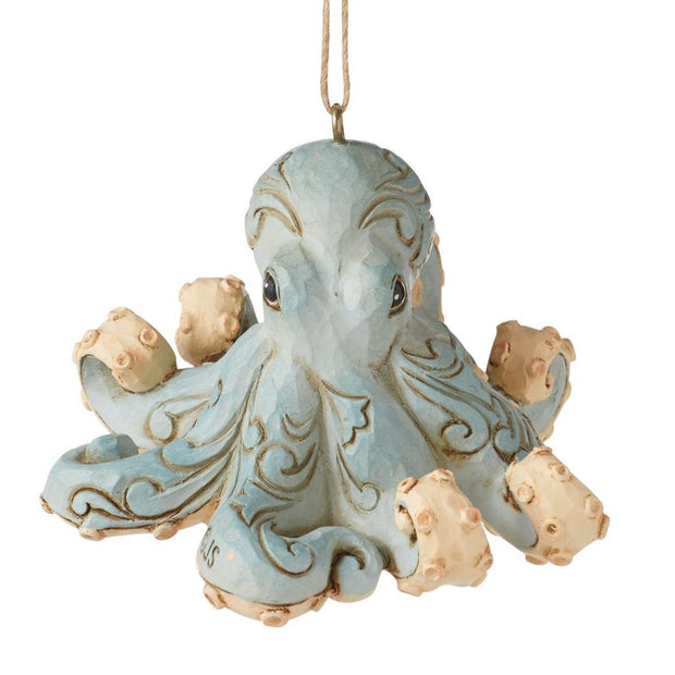 Jim Shore Coastal Octopus Ornament