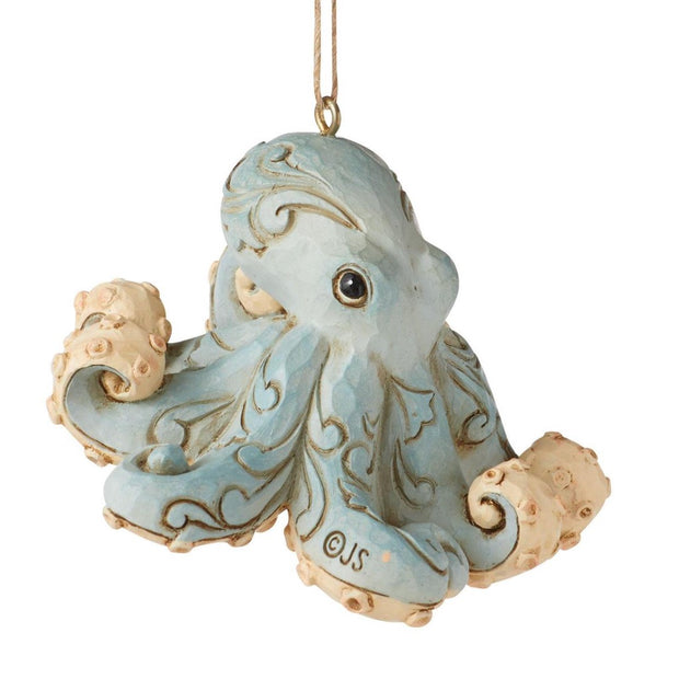 Jim Shore Coastal Octopus Ornament