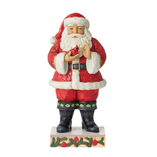 Jim Shore Santa Holding Cardinal Figurine